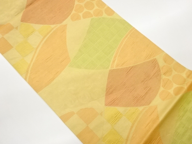 JAPANESE FUKURO OBI / MATELASSE / WOVEN GEOMETRIC